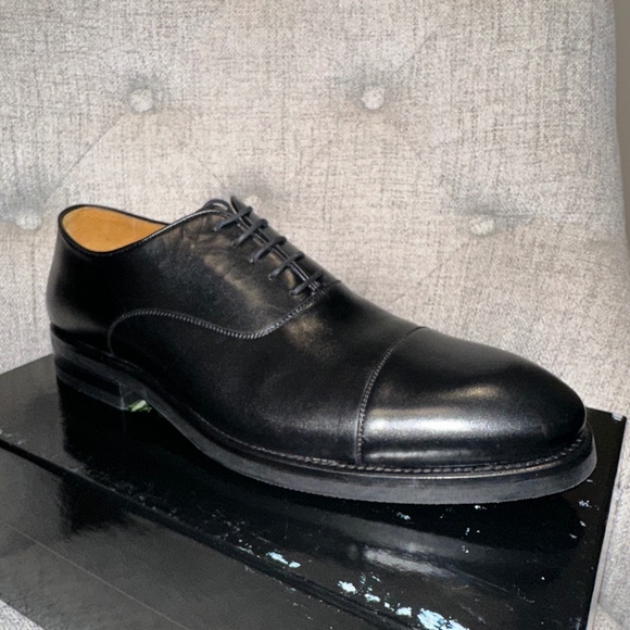Magnanni Mayon Cap Toe Oxford Leather Shoes $550 size 12(45) - Picture 1 of 12